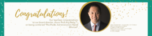 Our heartiest congratulations to our board director, Assoc Prof Ang Beng Ti, on being conferred “The Public Administration Medal (Bronze)”.