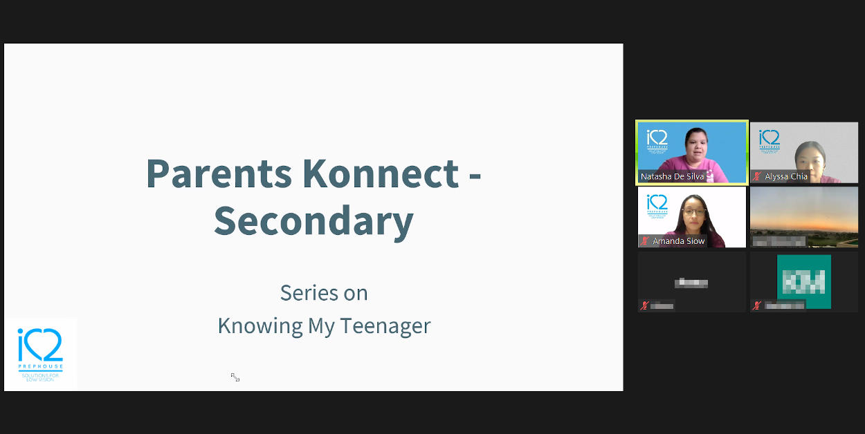 Parents Konnect Secondary - Series on Knowing My Teenager by Associate Vision Teacher Ms Natasha De Silva.