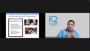 Associate Vision Teacher, Ms Natasha De Silva, presented at the SNEC Assistive Technology (AT) Vision Week 2021 to introduce iC2 PrepHouse and its Assistive Technology Programme to its attendees.