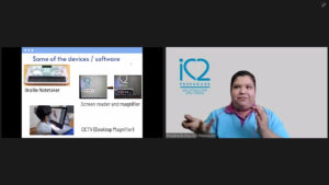 Associate Vision Teacher, Ms Natasha De Silva, presented at the SNEC Assistive Technology (AT) Vision Week 2021 to introduce iC2 PrepHouse and its Assistive Technology Programme to its attendees.