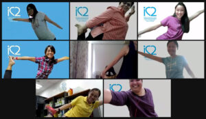 2021 iC2 Team Building - Yoga pose!