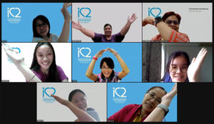 2021 iC2 Team Building - Forming a heart symbol