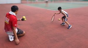On 27 May 2023 Saturday afternoon, 1 iC2 student and his father joined the Soundball Singapore for a taster programme at the MOE (Evans) Active SG tennis courts