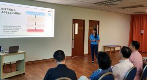 Ms. Amanda-Marie Siow, our associate vision teacher, presented a comprehensive overview of our organization and the diverse range of services we offer to the visually impaired community.