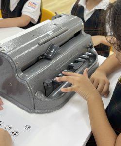 Activity: Try typing Braille - Introduction to the Perkins Brailler