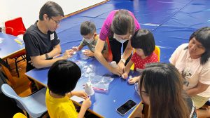 Our Teacher Assistants and 3 dedicated volunteers from Nanyang Technological University carried out a variety of engaging activities and games for the children in a separate area, ensuring they were safe and entertained throughout the morning. This allowed parents to participate in the discussions without worrying about their children’s well-being.