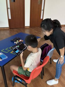 Through the workshop, our students learnt about basic coding skills, and how some mathematical concepts (e.g., coordinates, velocity) come into play in coding.