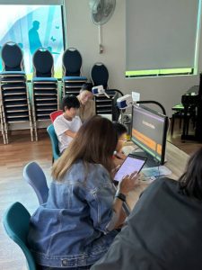 Through the workshop, our students learnt about basic coding skills, and how some mathematical concepts (e.g., coordinates, velocity) come into play in coding.