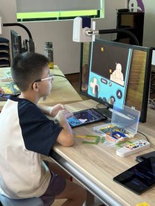 This March holiday, in collaboration with CodeAsOne, our students attended a 2-day coding workshop and created their own audio-focused retro arcade game, designed to be playable for the visually impaired individuals!