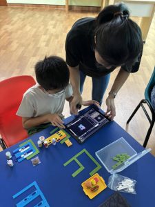 Through the workshop, our students learnt about basic coding skills, and how some mathematical concepts (e.g., coordinates, velocity) come into play in coding.
