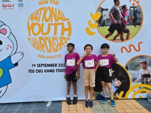 iC2 participants, Mihran, Eliot and Joel - 2024 Haw Par Youth Athletics