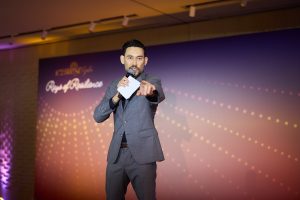 Paul Foster, our charismatic emcee, energizing the crowd at the iC2 SHINE Gala 2025