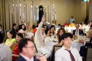 And the live auction bidding is underway