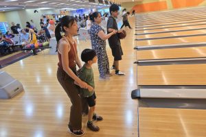 Our beneficiaries and their caregivers had a fun evening of strikes, spares, and community spirit.