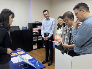 CEO of SG Enable visit: Visual Efficiency introduction by teacher Grace