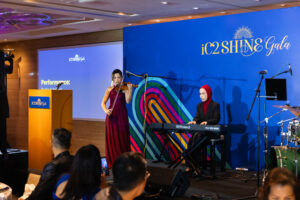 United by their love of music, former iC2 clients Sophie Soon and Siti Sakinah Zainal are delighted to be performing together this evening. Sophie, on the violin, and Sakinah, on the keyboard, will present a special musical item that reflects their passion, dedication, and enduring friendship. Their performance is a testament to the confidence and growth they have achieved through music.
